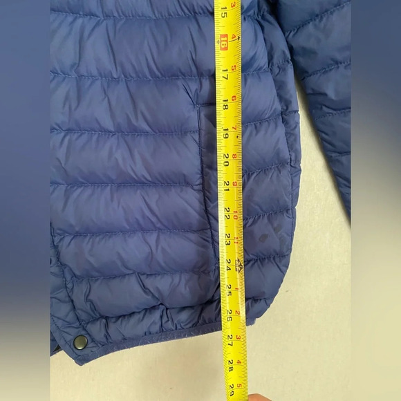 Slate + Stone down quilted puffy blue jacket  Sz L - Picture 10 of 14
